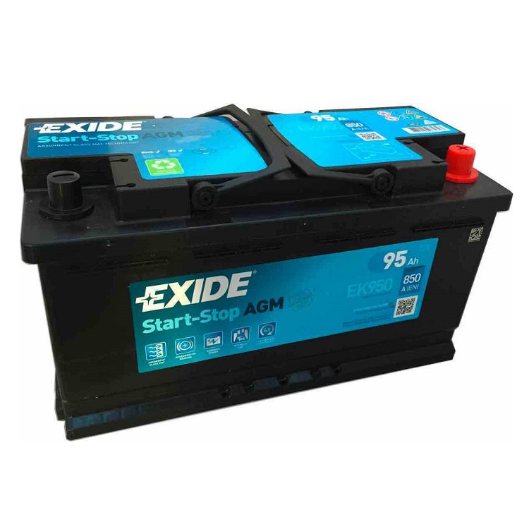 Batteria auto EXIDE EK950 START STOP AGM 12V 95AH 850EN